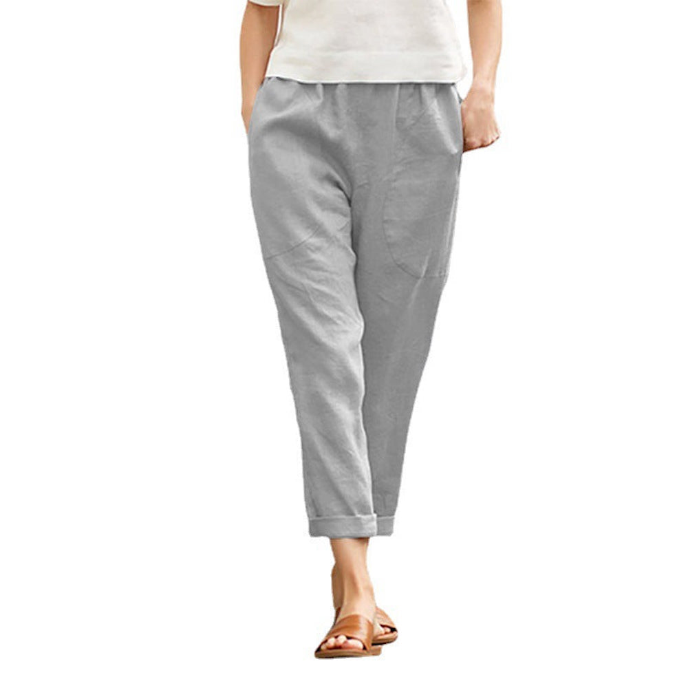 Macymars™ Women's Loose Solid Cotton Linen Pants