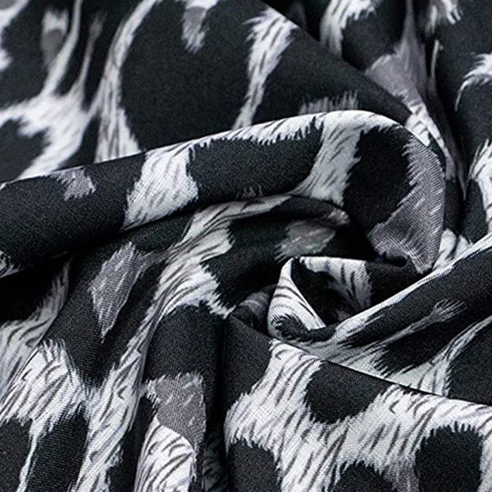 Macymars™ Men's Leopard Print Lapel Long Sleeve Shirt