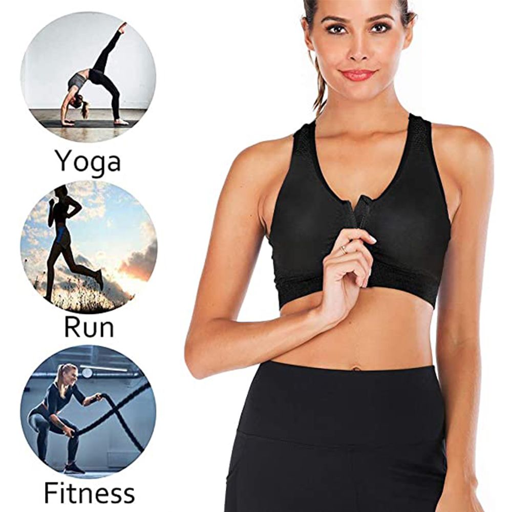 Macymars™ Front Zip Sports Bra