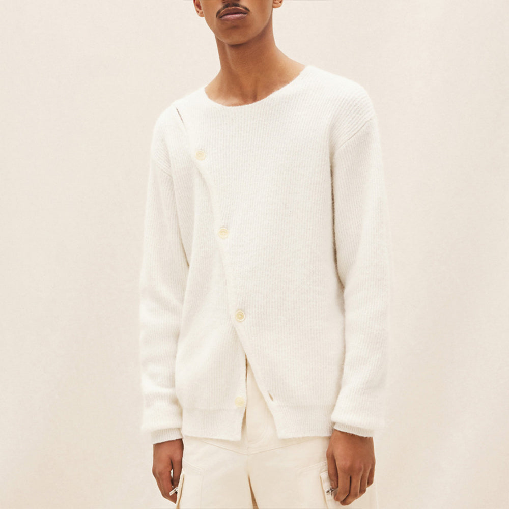 Macymars™ Men's Diagonal Button Sweater