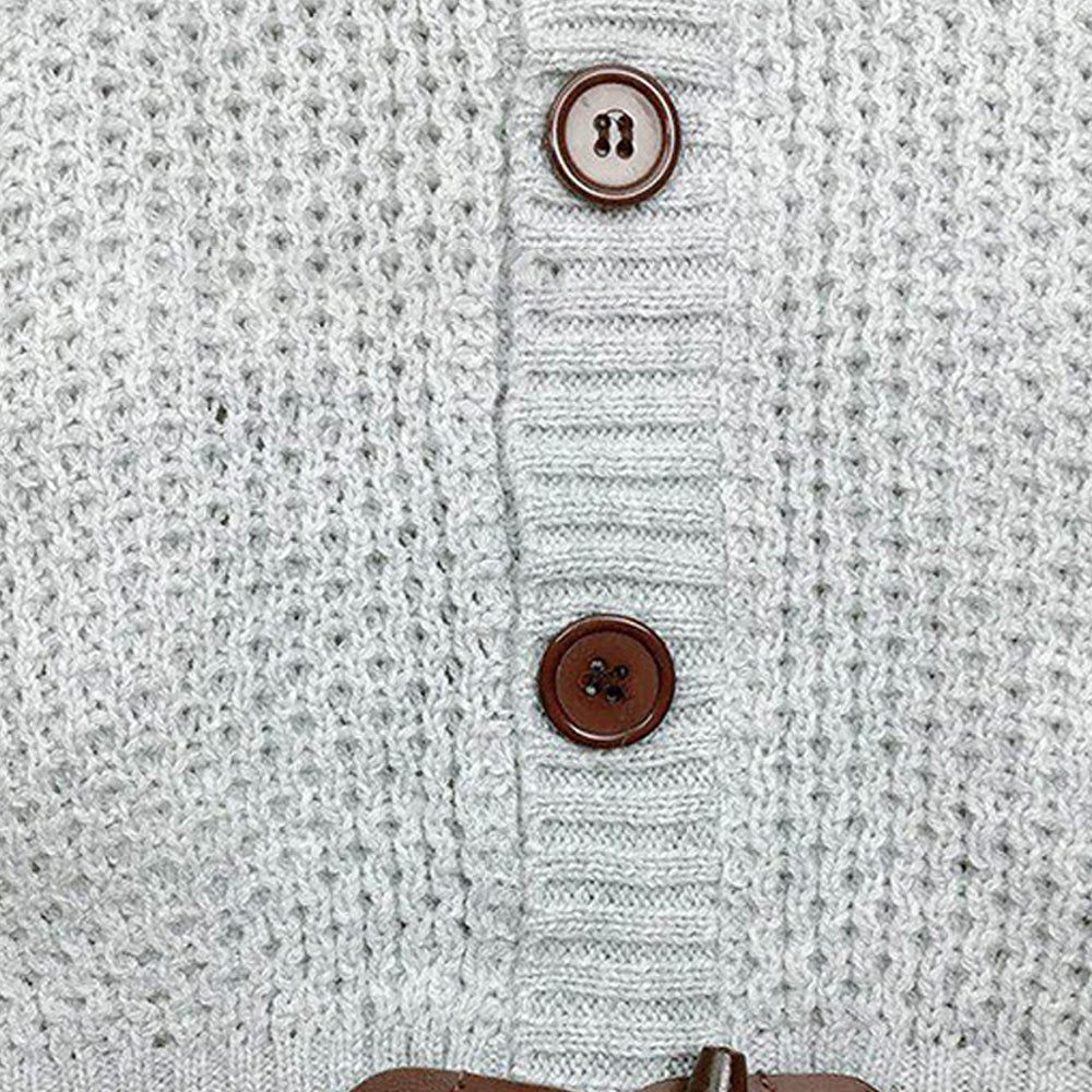 Macymars™ Men's Claw Button Turtleneck Knit Sweater Jacket