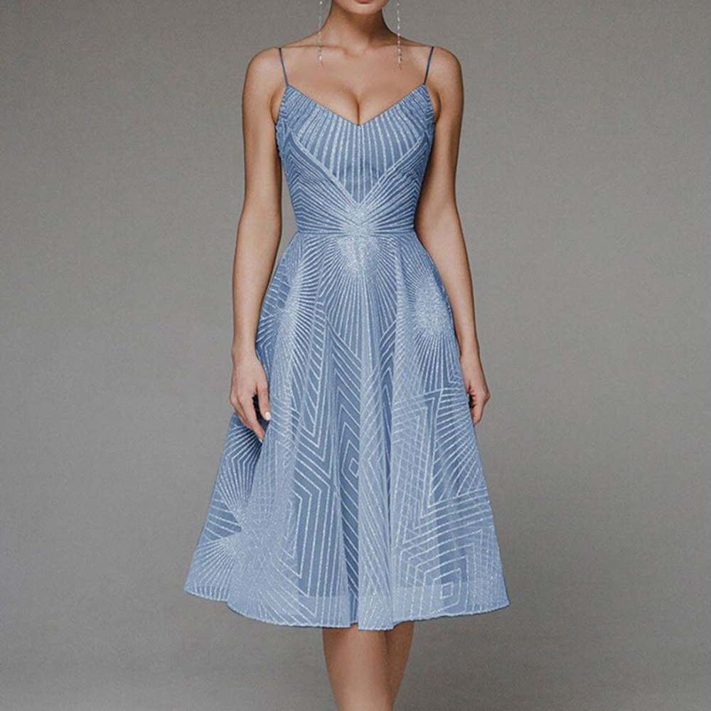 Macymars™ Sexy Temperament Sling Embroidered Sleeveless Long Dress Elegant Dress