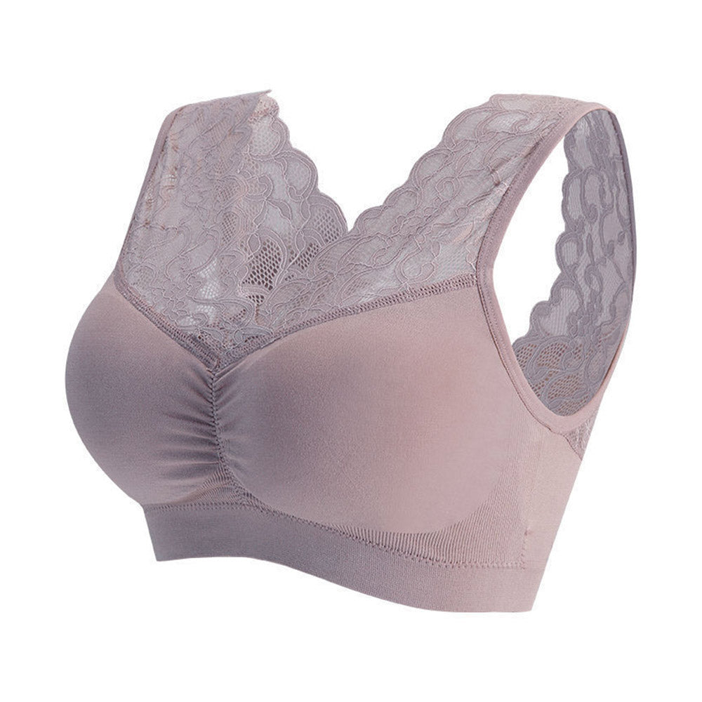 Macymars™ Lace Plus Size Unwired Tank Top Bra