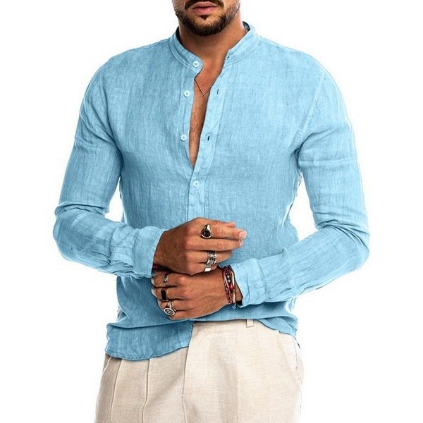 Macymars™ Men's Cotton Shirt Long Sleeve Loose Tops