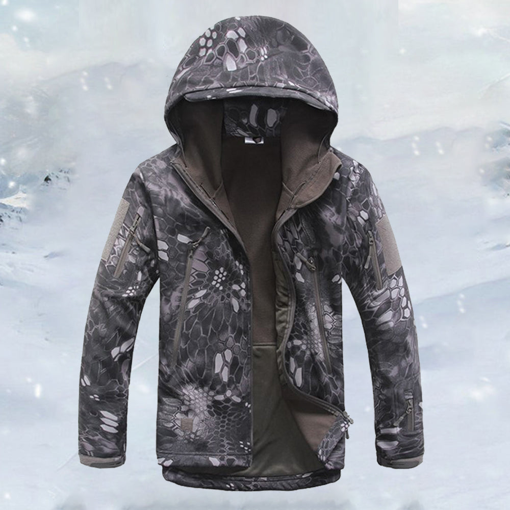 Macymars™ Men's Tactical Hooded Softshell Military Jacket Coat