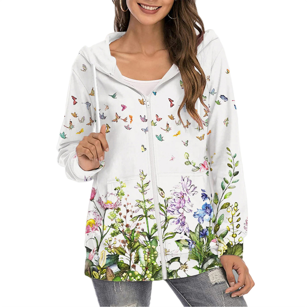 Macymars™ Women's Hooded Coats Fall And Winter Casual Print Padded Jacket