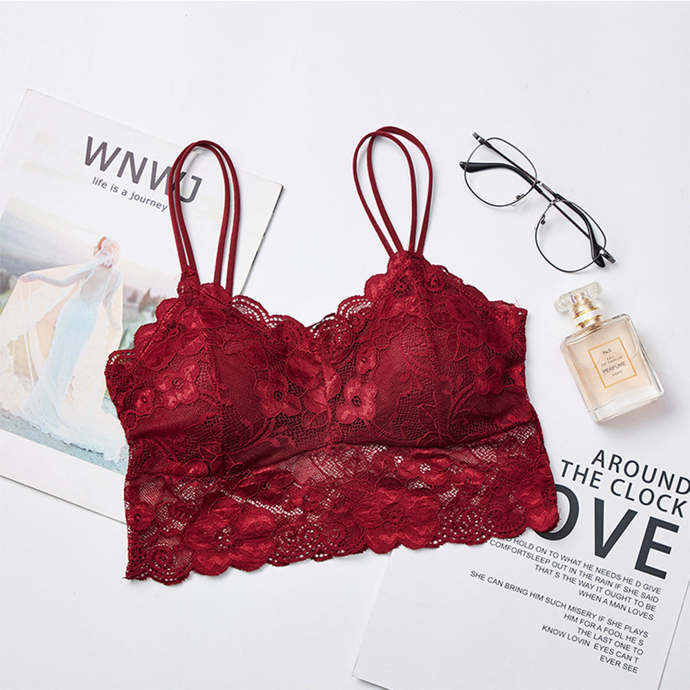 Macymars™ Women's Lace Camisole Bra with Removable Pads