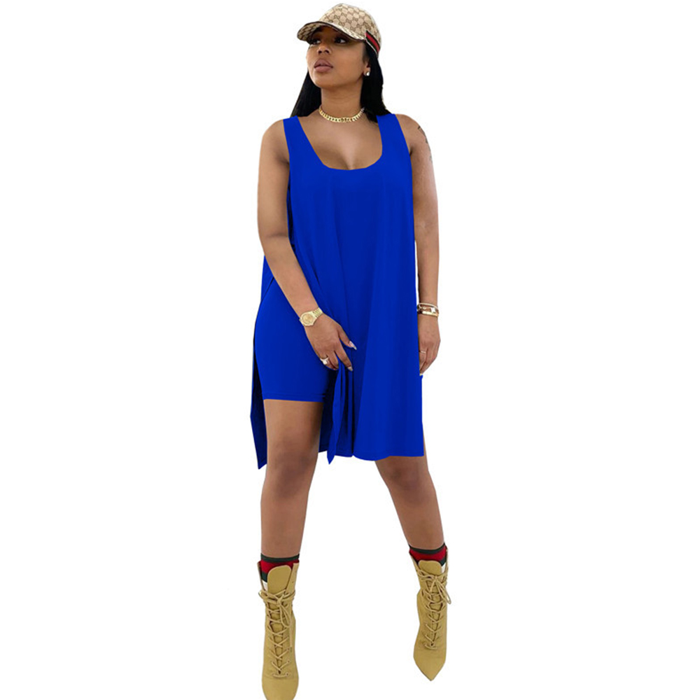 Macymars™ 2022 Summer Women Casual U-neck Sleeveless Two Piece T Shirts Shorts Set