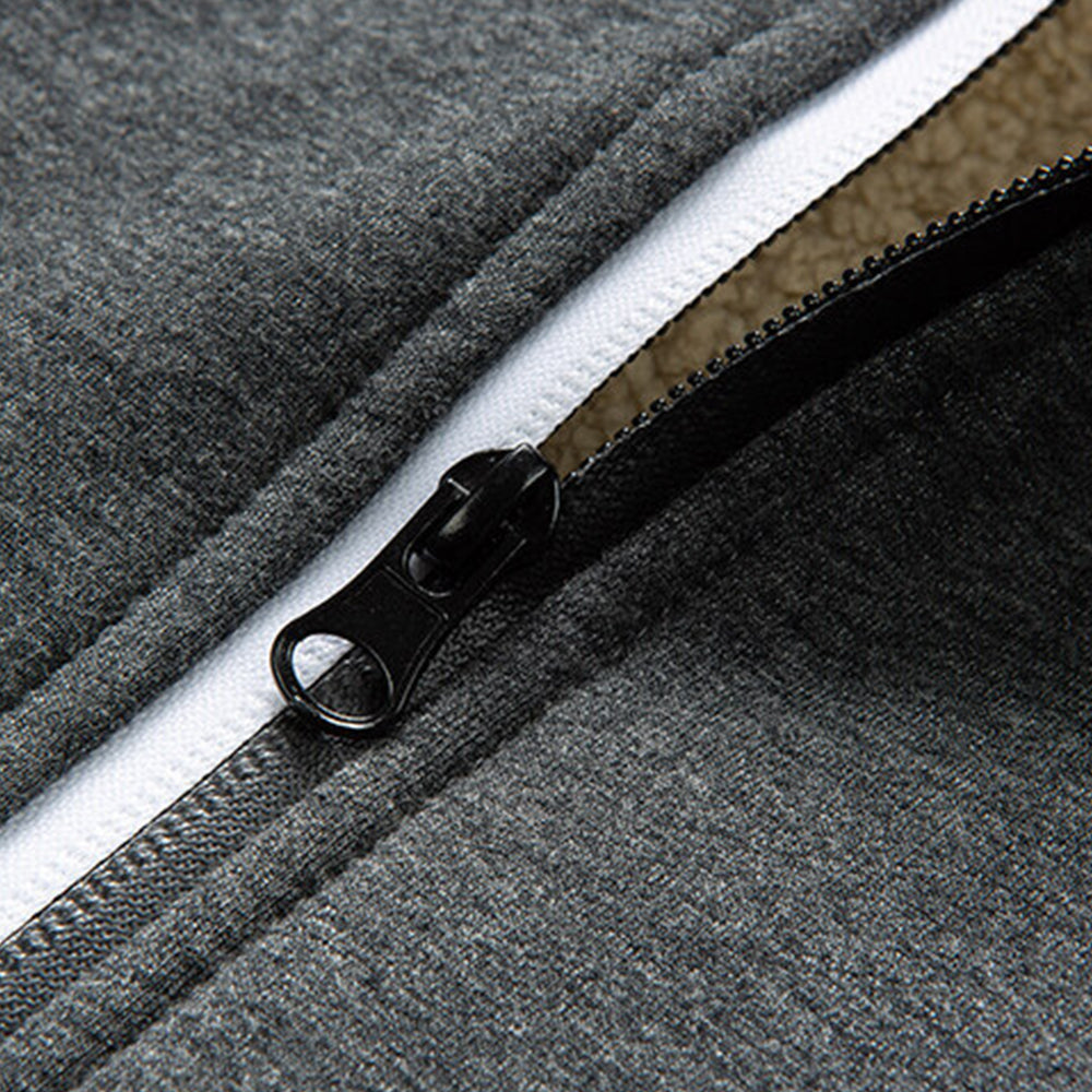 Macymars™ Men's Sherpa Zip Hoodie Loose Sweatshirts Coat