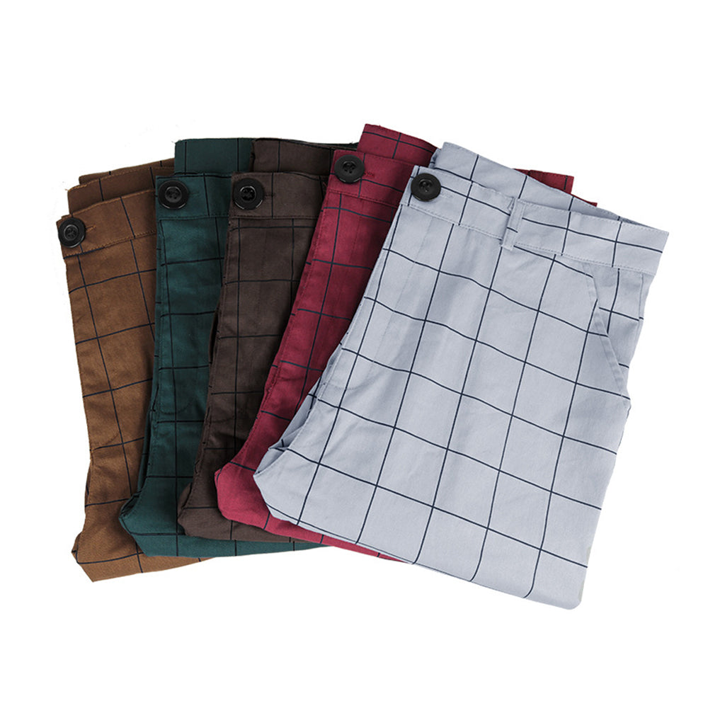 Macymars™ Men's Casual Business Plaid Stretch Slim Pants