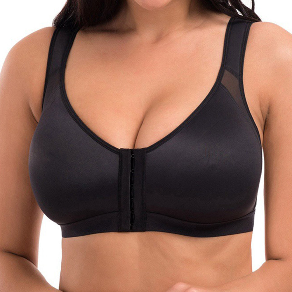 Macymars™ Women's Front Closure Sports Correction Bra Without Steel Rings Without Chest Pad