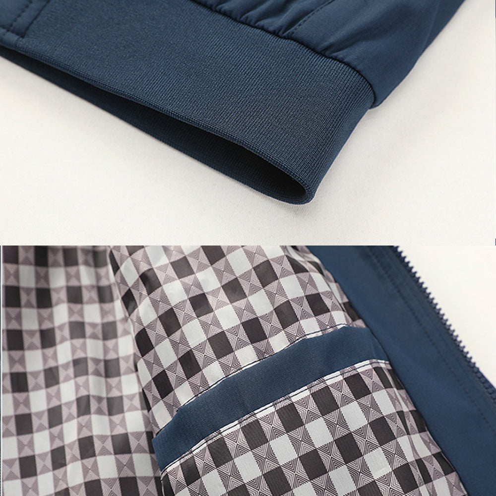 Macymars™ Men's Plus Size Stand Collar Zip Thin Jacket