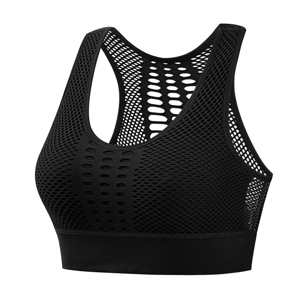 Macymars™ Cutout Mesh Tank Top Sports Bra