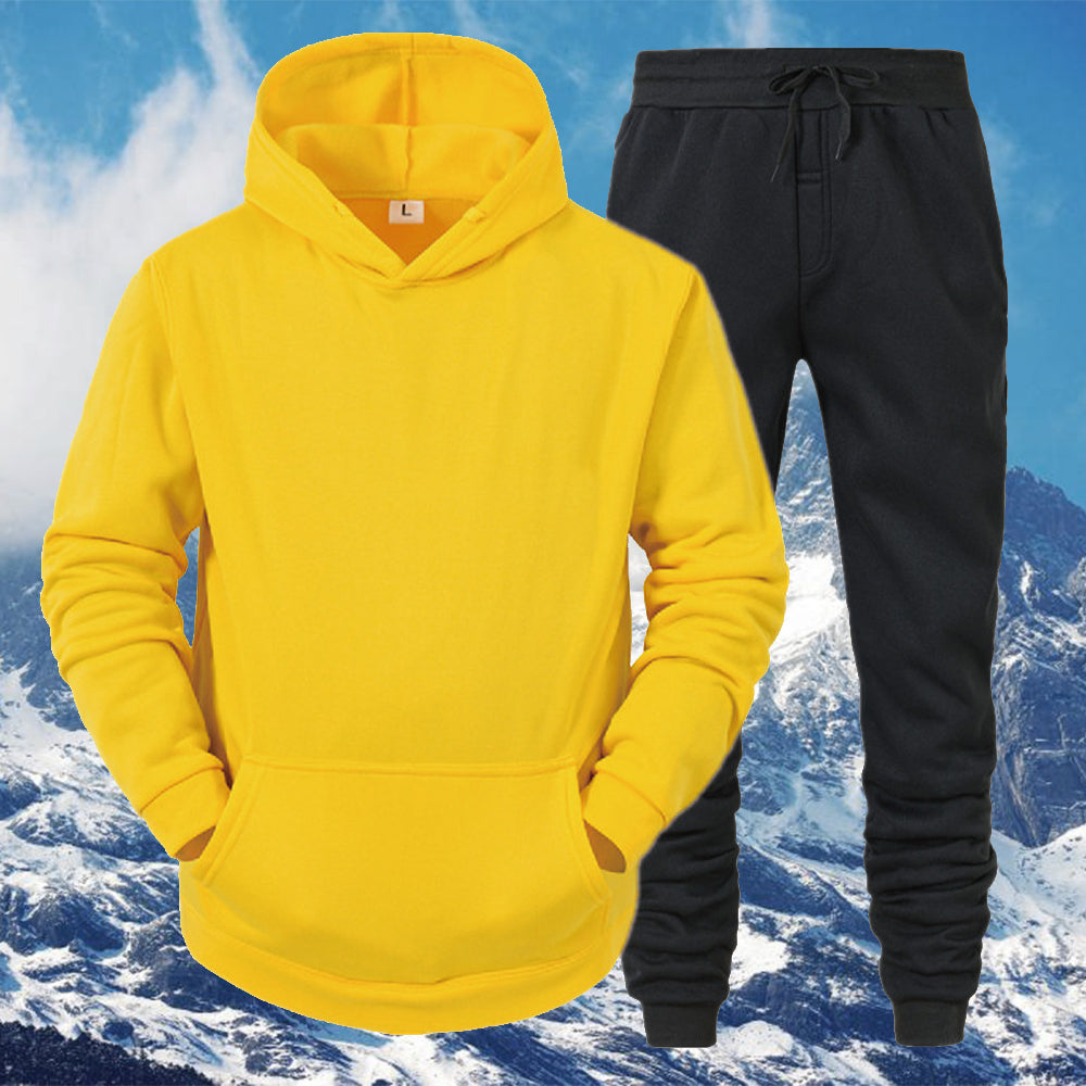 Macymars™ Men's Thick Sweater Trousers Sports Two Piece Set