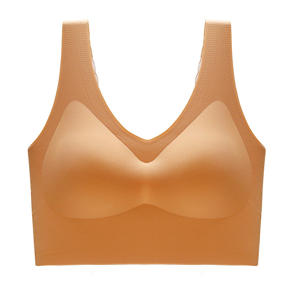 Macymars™ Large size seamless non-wired latex bra