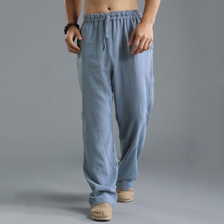 Macymars™ Men's Cotton Linen Casual Drawstring Breathable Pants
