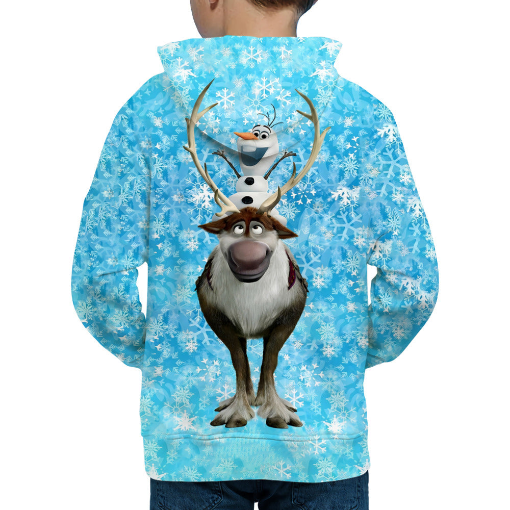 Macymars™ Christmas 3D Digital Print Hooded Sweatshirts Pullover