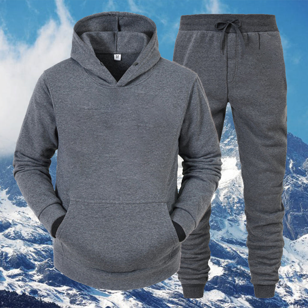 Macymars™ Men's Thick Sweater Trousers Sports Two Piece Set