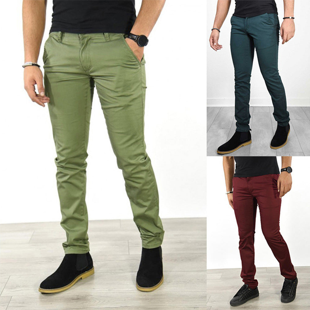 Macymars™ Men's Solid Color Slim Pants