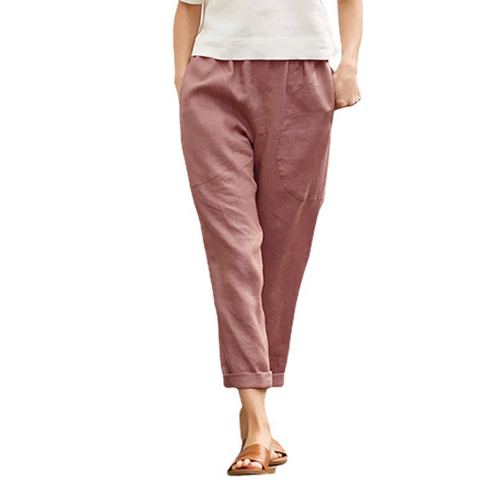 Macymars™ Women's Loose Solid Cotton Linen Pants