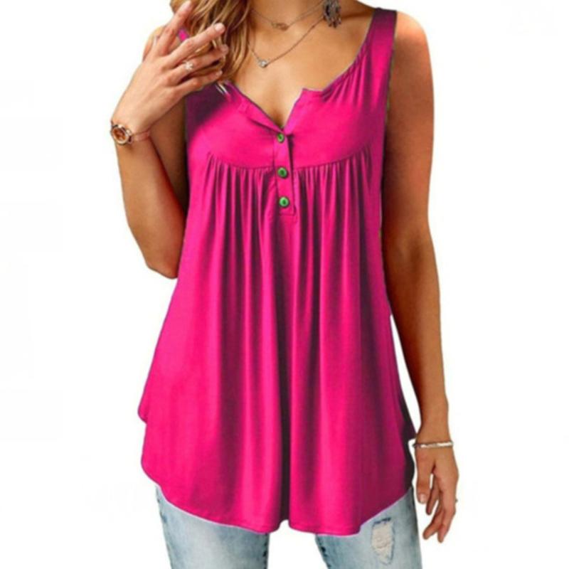 Macymars™ Women's Comfy Loose Button Sleeveless Tank Top