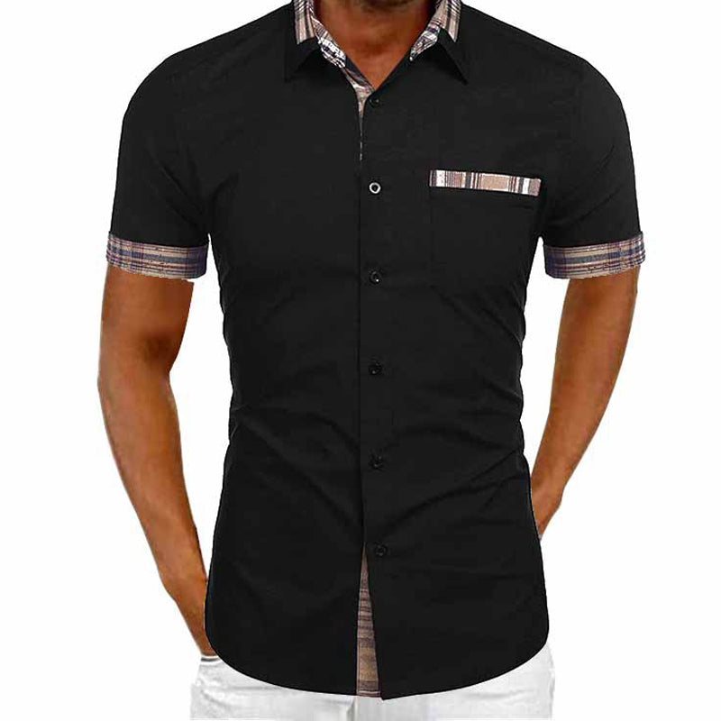 Macymars™ New 2022 Summer Stylish Shirt Contrast Fashion Button-Up Men Bowling Shirt