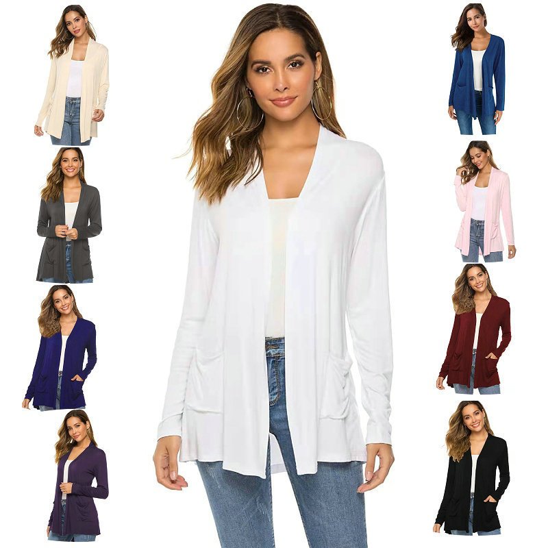 Macymars™ 2022 New Women's Casual Lightweight Open Front Long Sleeve Cardigans