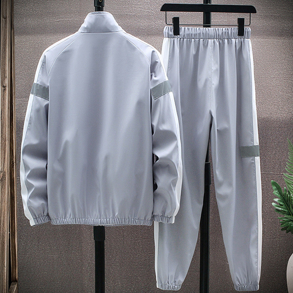 Macymars™ Men's Spring and Autumn Zipper Jacket Pants Sports Two-piece Set