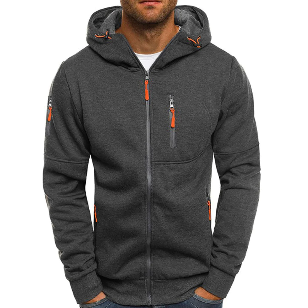 Macymars™ Men's Zipper Hooded Cardigan Sweatshirt Jacket