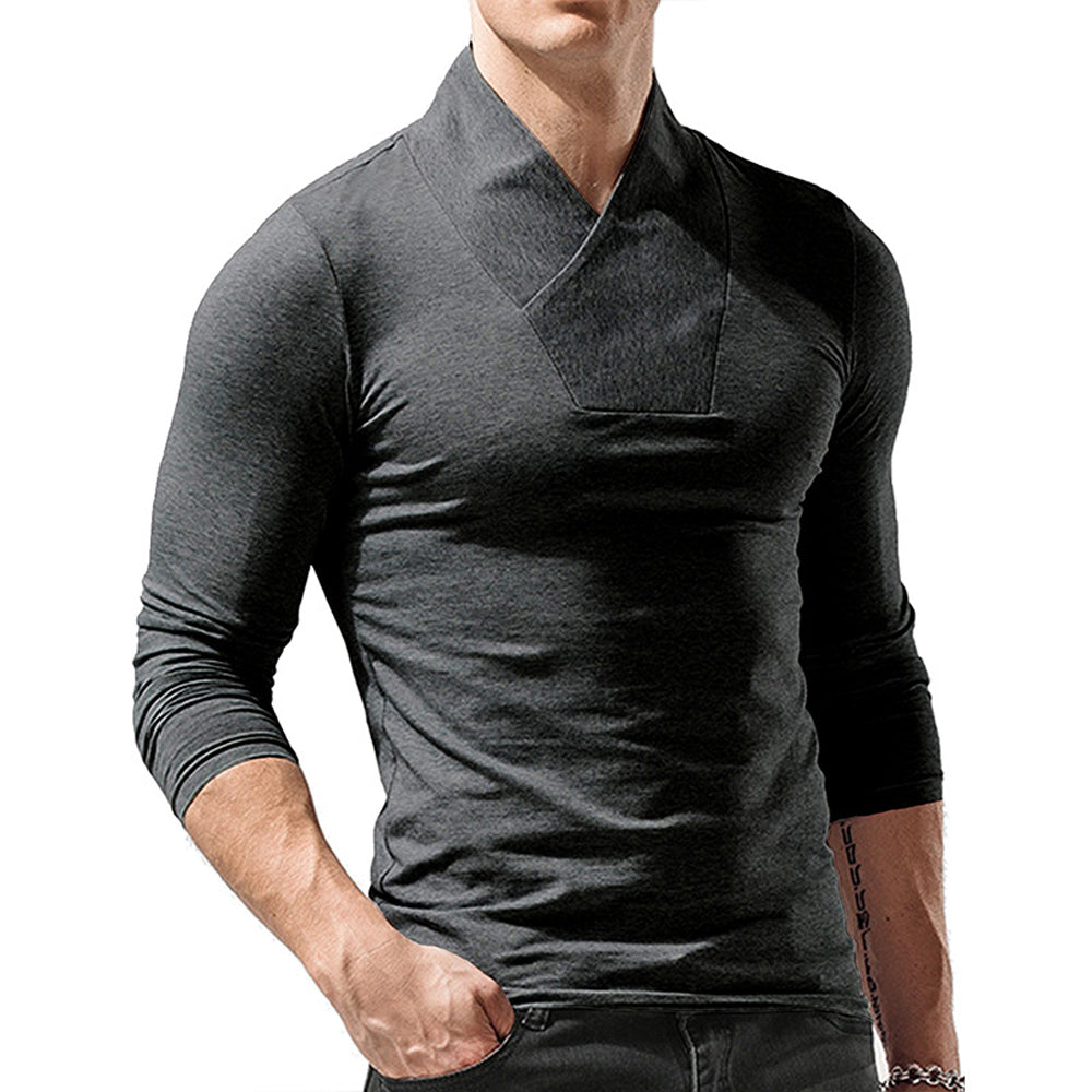Macymars™ Men's Cross V-neck Long Sleeved T-shirt