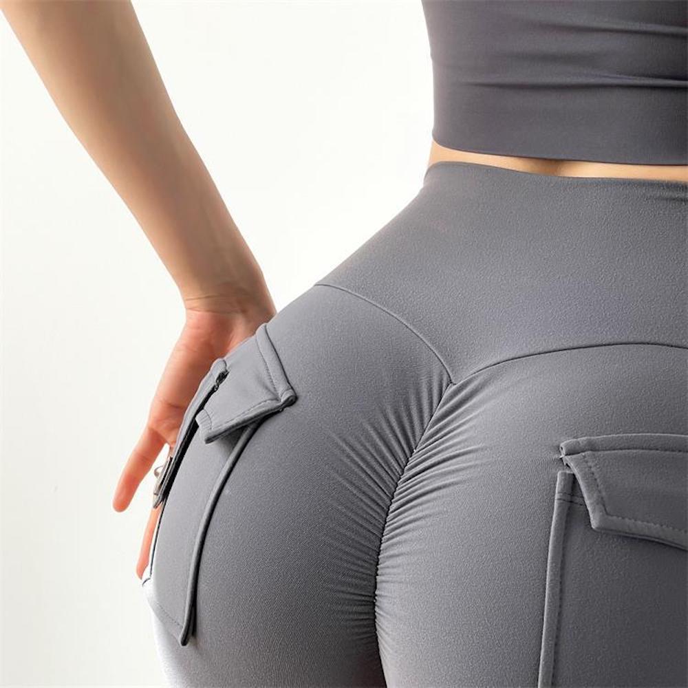 Macymars™ High Waist Nude Three-point Sexy Peach Hip Fitness Sports Shorts
