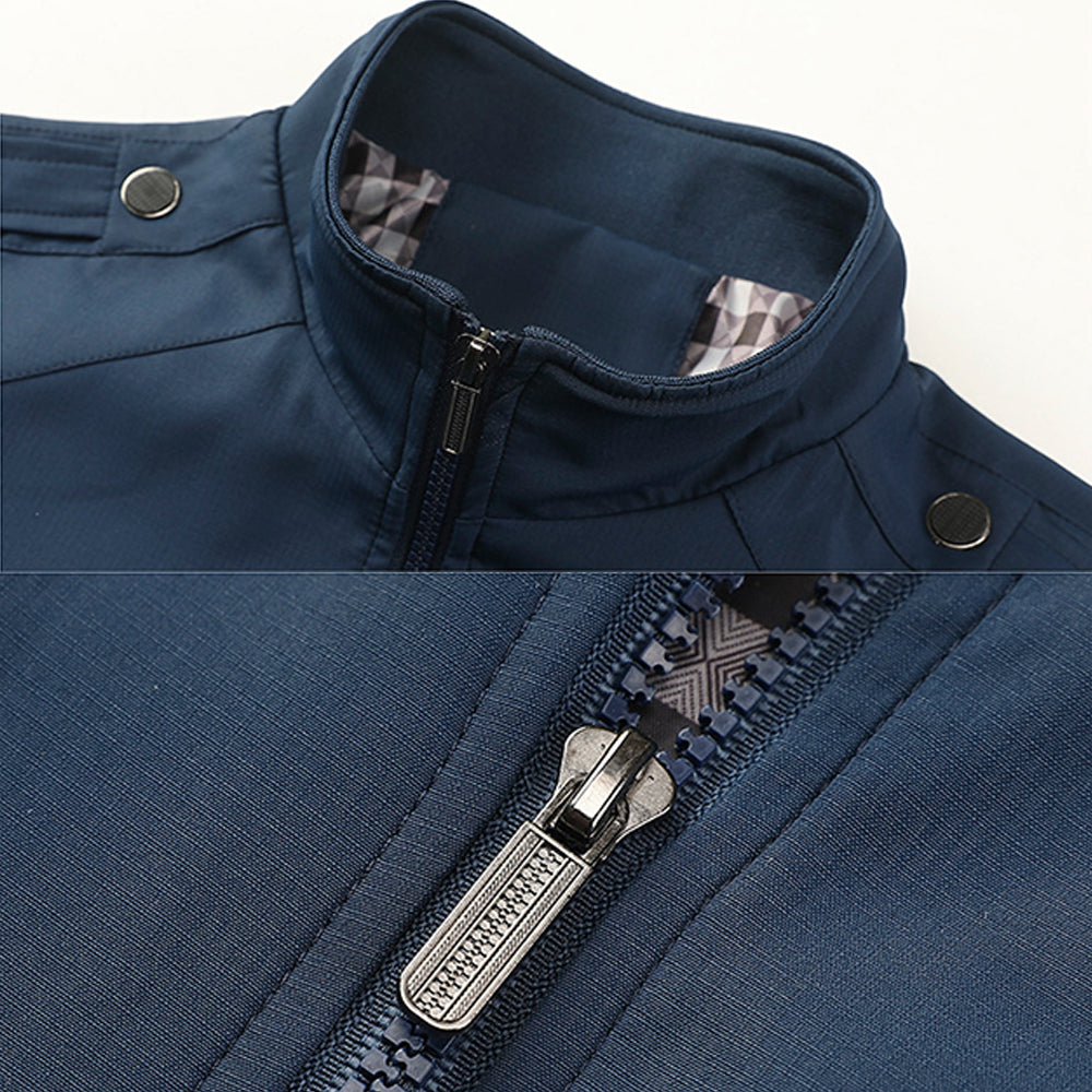 Macymars™ Men's Plus Size Stand Collar Zip Thin Jacket