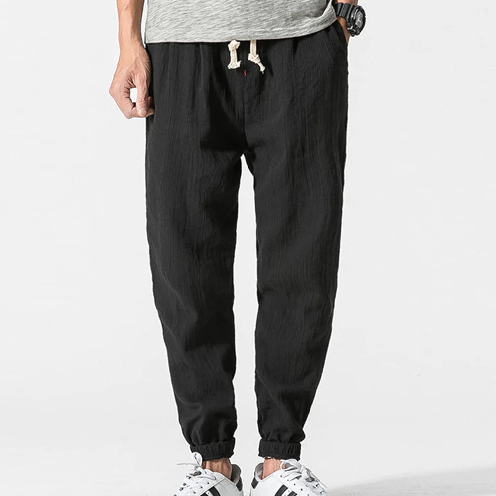 Macymars™ Solid Color Pocket Side Leggings Casual Cotton Linen Pants