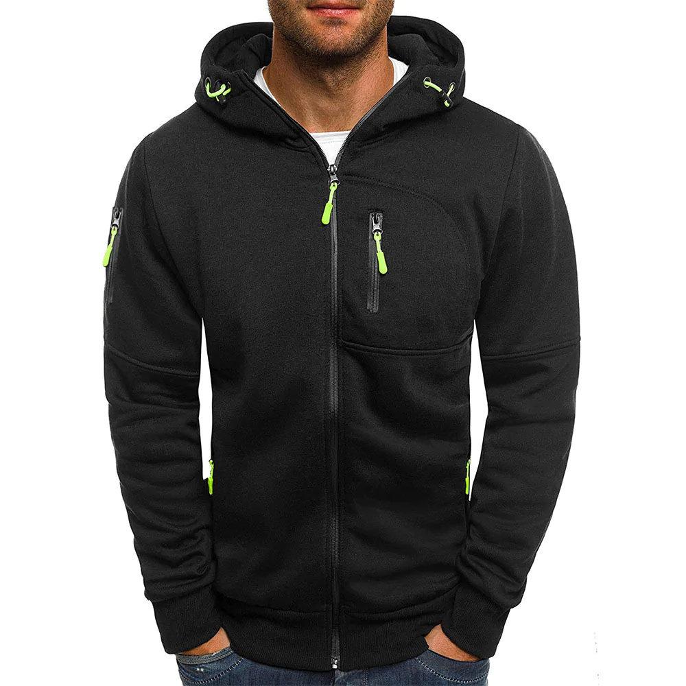 Macymars™ Men's Zipper Hooded Cardigan Sweatshirt Jacket