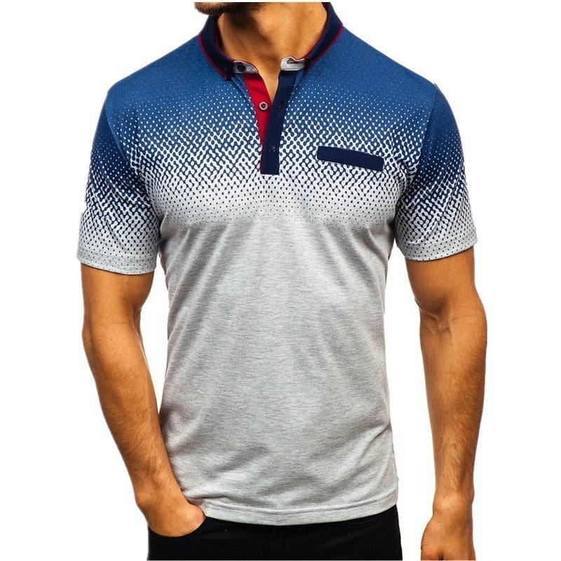 Macymars™ Men's Casual Lapel Printed Polo Shirts