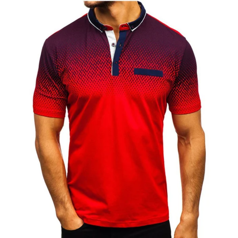 Macymars™ Men's Casual Lapel Printed Polo Shirts