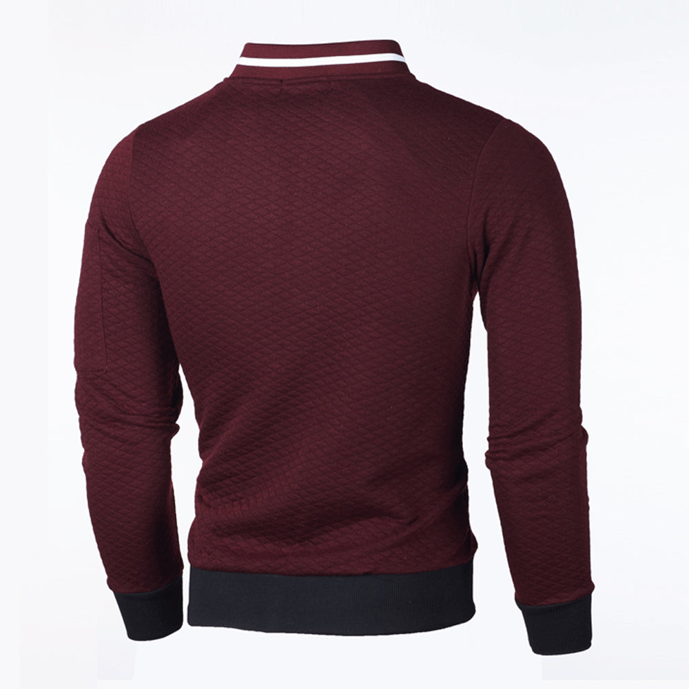 Macymars™ Men's Stand Collar Zip Sweatshirt Baseball Jacket