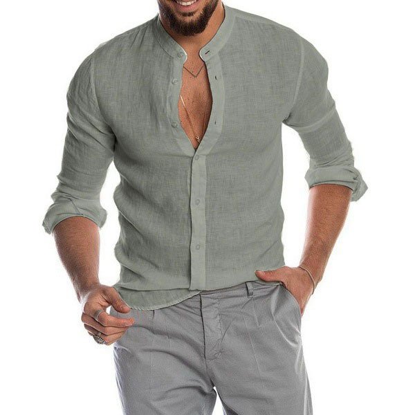 Macymars™ Men's Cotton Shirt Long Sleeve Loose Tops