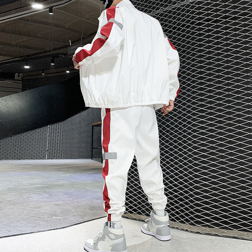 Macymars™ Men's Spring and Autumn Zipper Jacket Pants Sports Two-piece Set