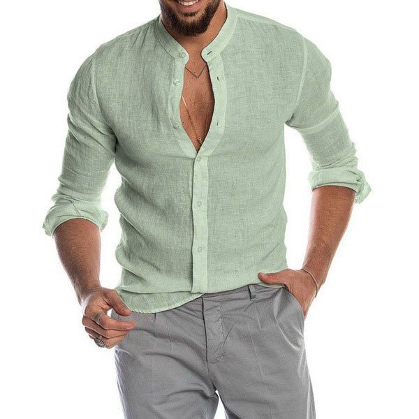 Macymars™ Men's Cotton Shirt Long Sleeve Loose Tops