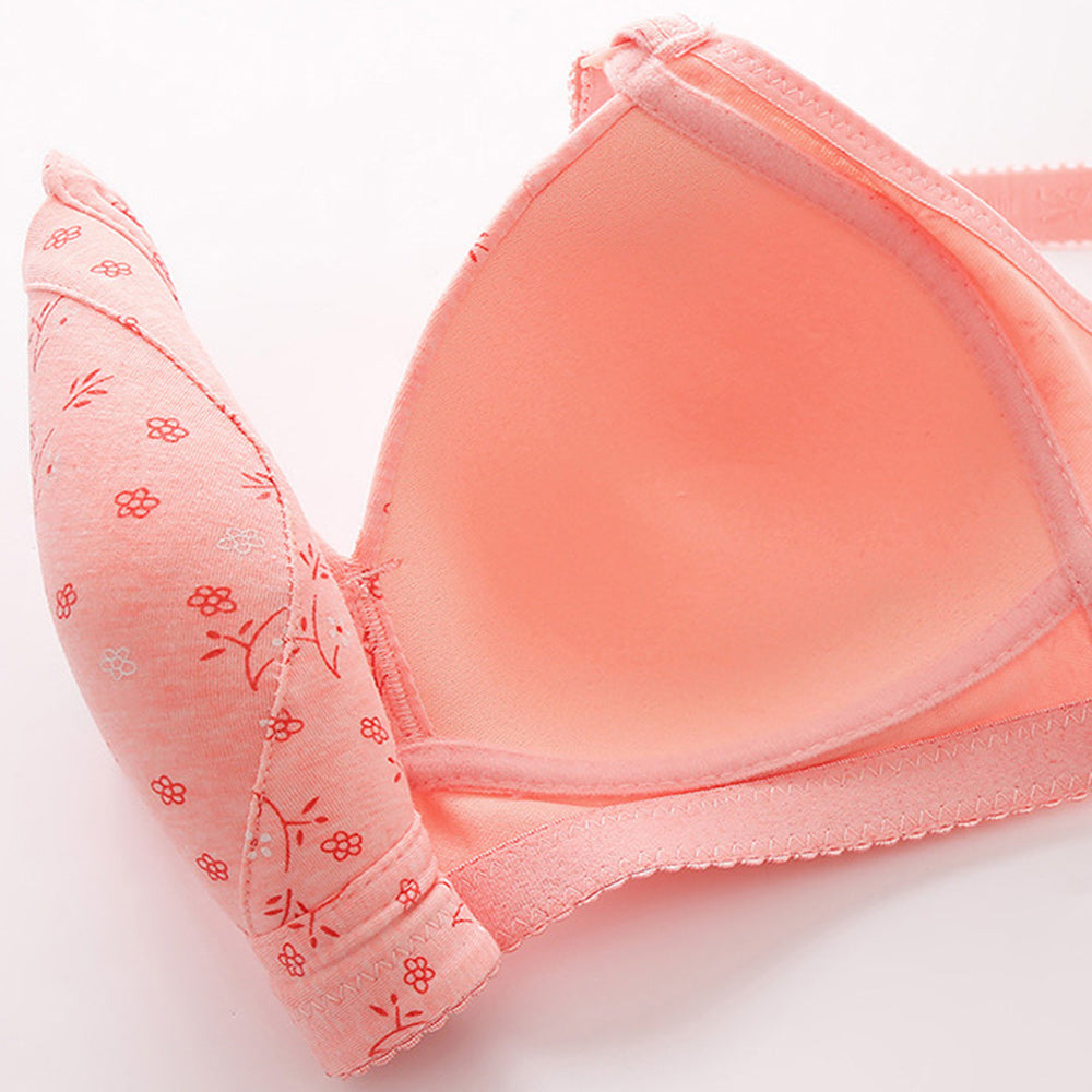 Macymars™ Women's Floral Cotton Thin Push Up Bra