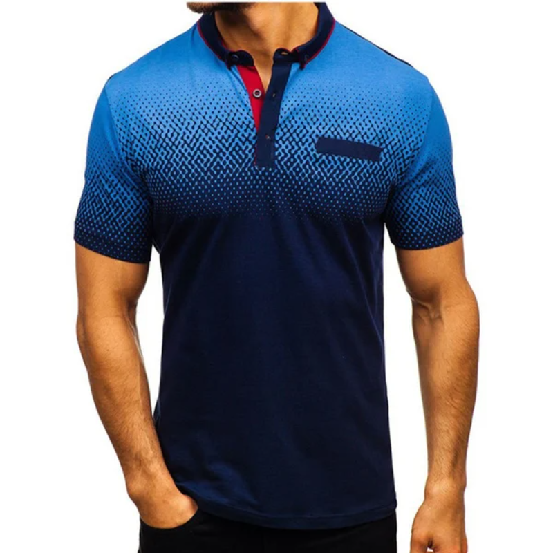 Macymars™ Men's Casual Lapel Printed Polo Shirts