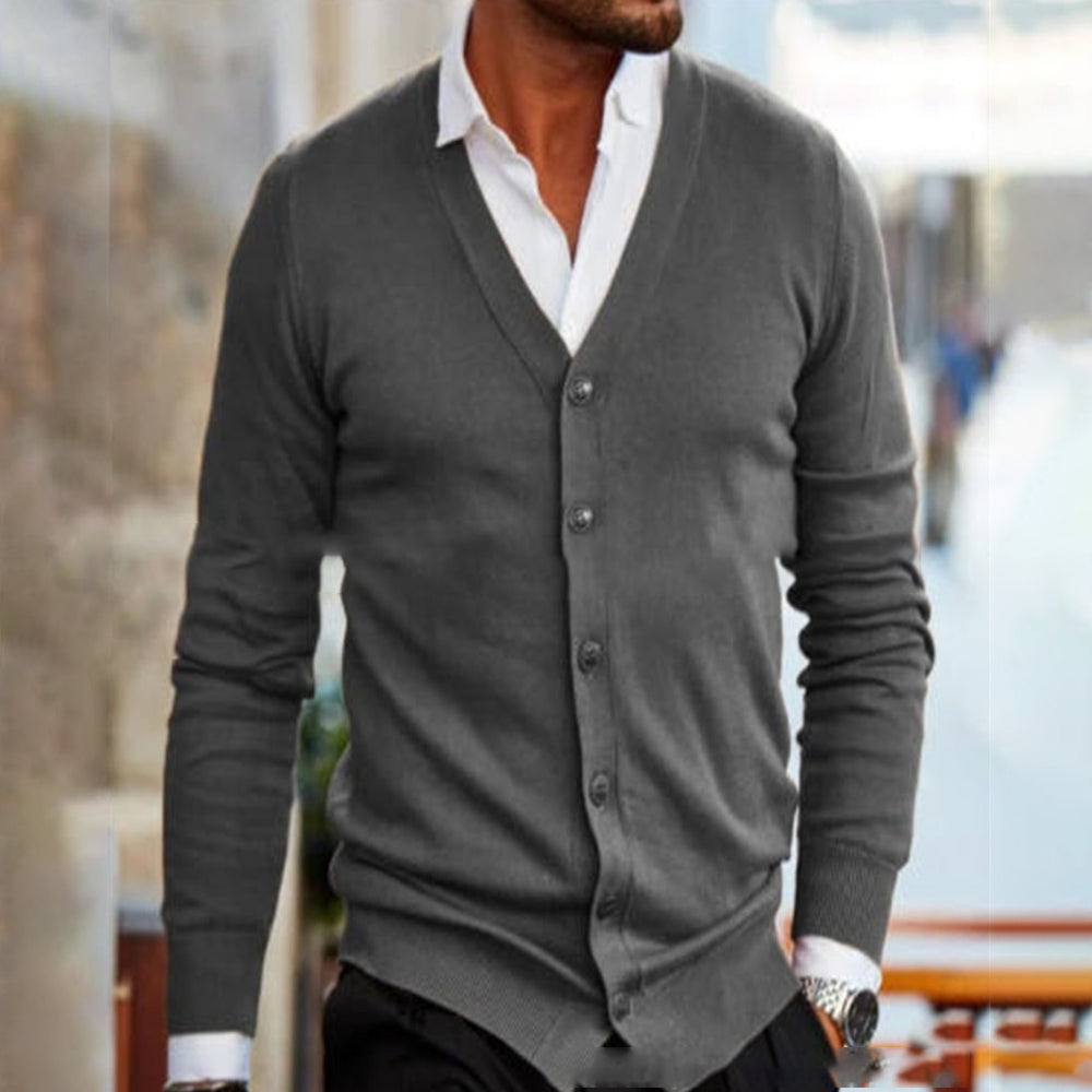 Macymars™ Men's Knitted Button Sweater Cardigan Jacket