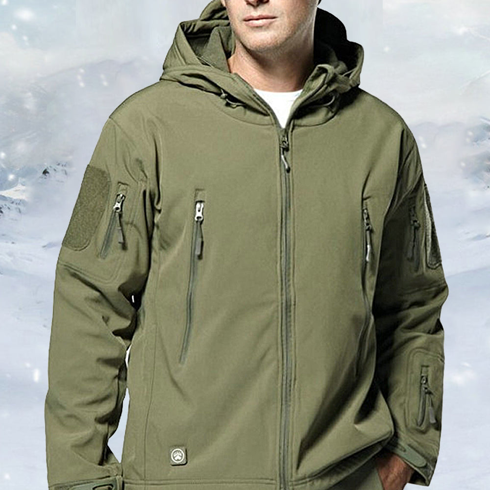 Macymars™ Men's Tactical Hooded Softshell Military Jacket Coat