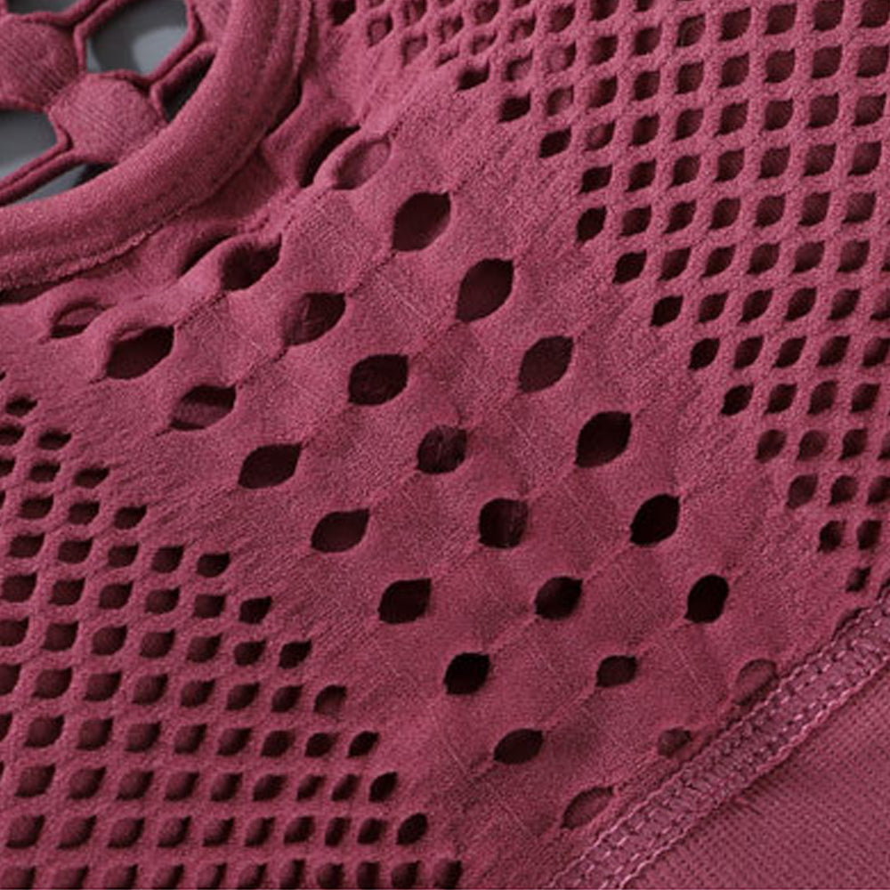 Macymars™ Cutout Mesh Tank Top Sports Bra