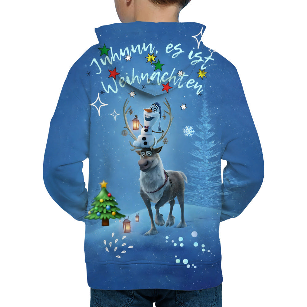 Macymars™ Christmas 3D Digital Print Hooded Sweatshirts Pullover