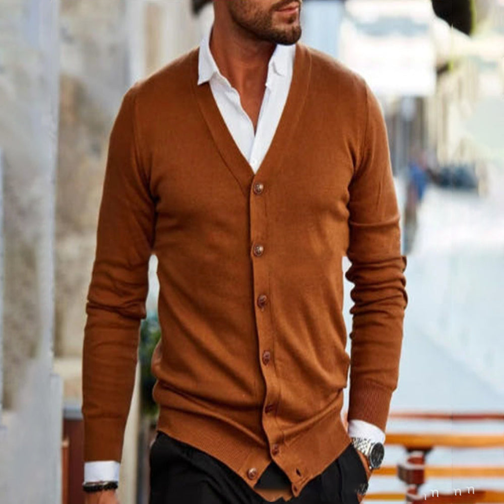 Macymars™ Men's Knitted Button Sweater Cardigan Jacket