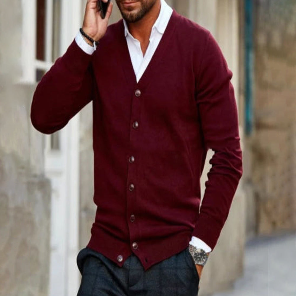 Macymars™ Men's Knitted Button Sweater Cardigan Jacket