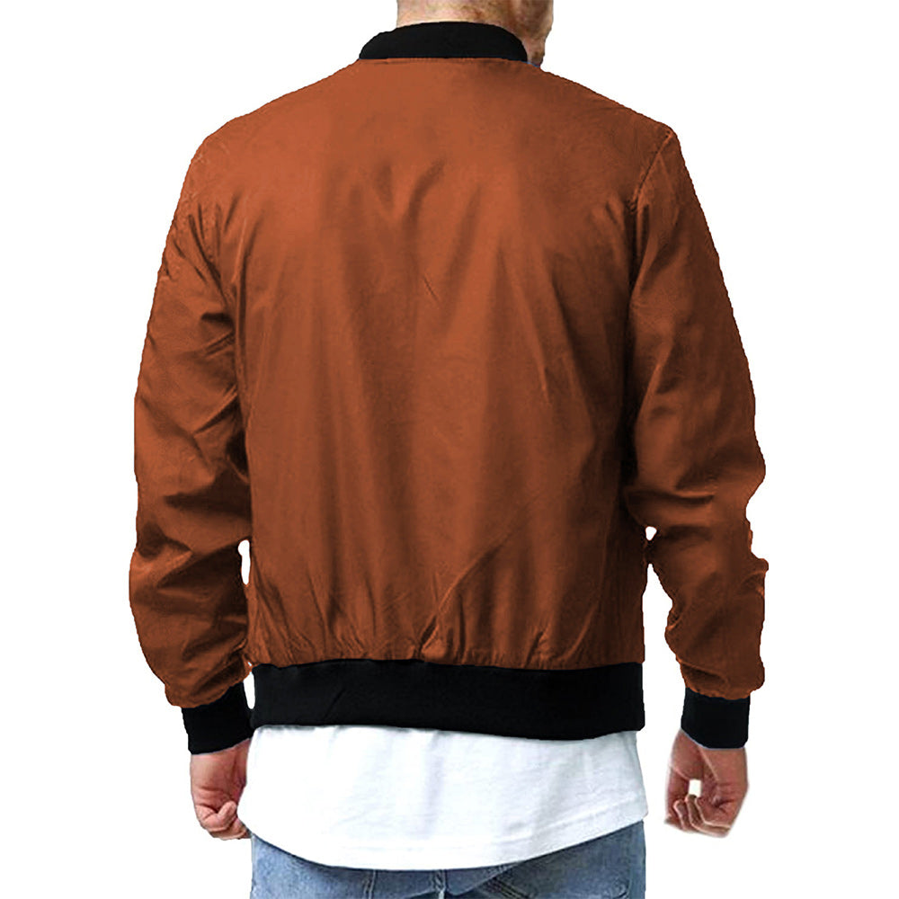 Macymars™ Men Bomber Jacket Zip Up Casual Plus Size Jacket
