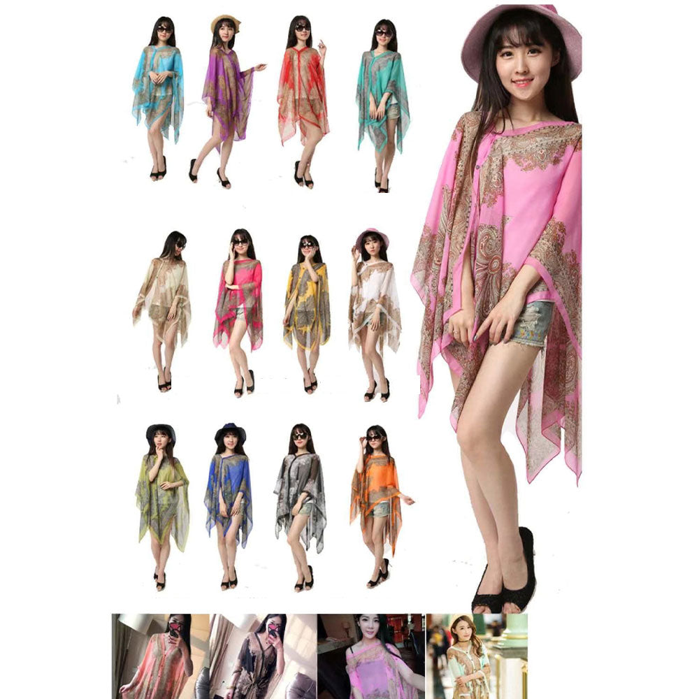 Macymars™ Versatile Sun Protection Chiffon Shawl